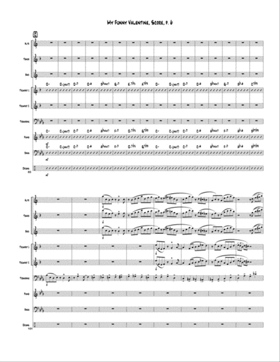 My Funny Valentine My Funny Valentine A Cappella scores gallery preview page 6