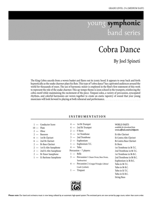 Cobra Dance: Score