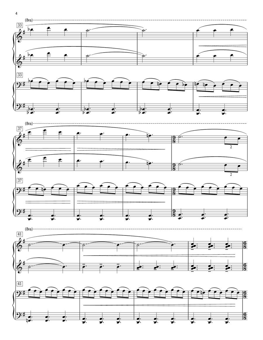 I Saw Three Ships (arr. Phillip Keveren) Piano Duet scores gallery preview page 4