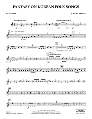 Fantasy on Korean Folk Songs - Bb Trumpet 1