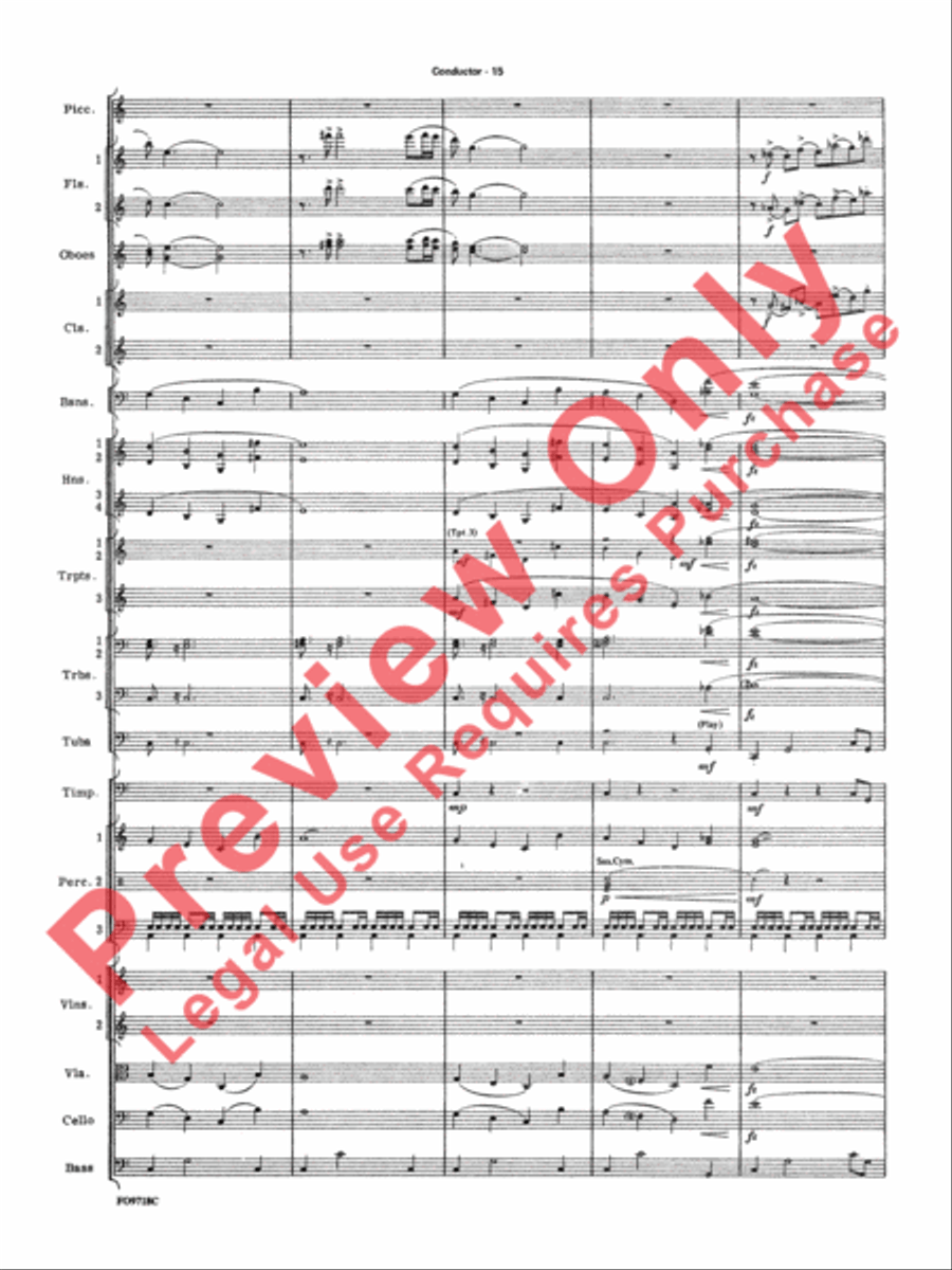The Empire Strikes Back Medley Full Orchestra scores gallery preview page 18