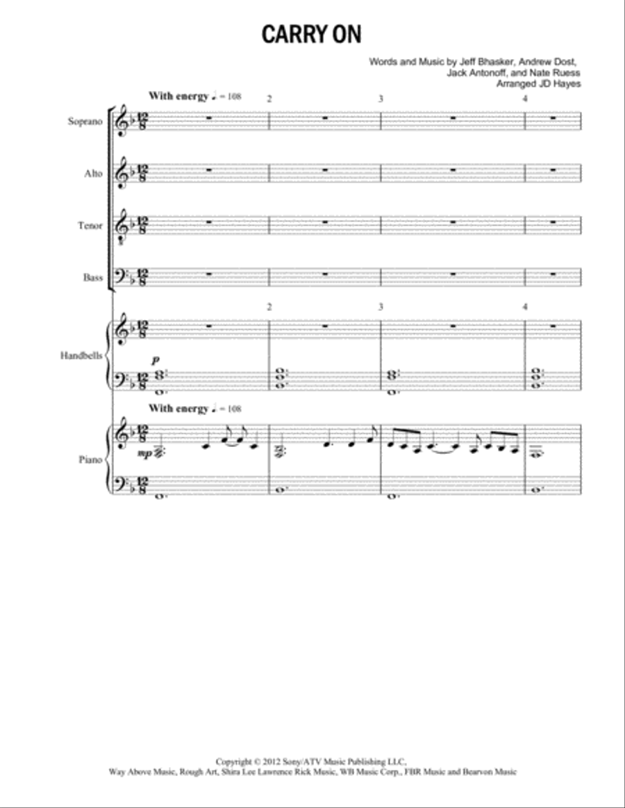 Carry On 4-Part scores gallery preview page 2