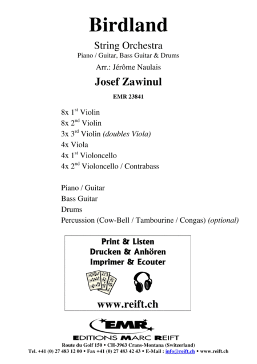Birdland String Orchestra scores gallery preview page 2