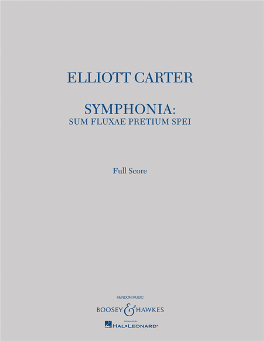 Symphonia: sum fluxae pretium spei Orchestra scores gallery preview page 1