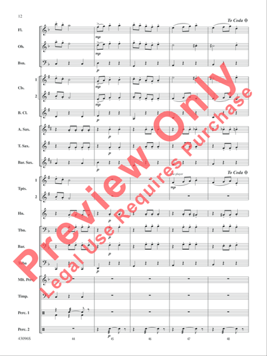 Danse des Ghazies (from The Ballet Suite, Opus 50a) Concert Band scores gallery preview page 13