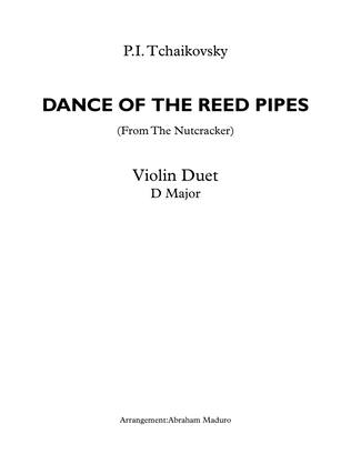 Book cover for Dance of The Reed Pipes (Mirlitons from The Nutcracker) Violin Duet