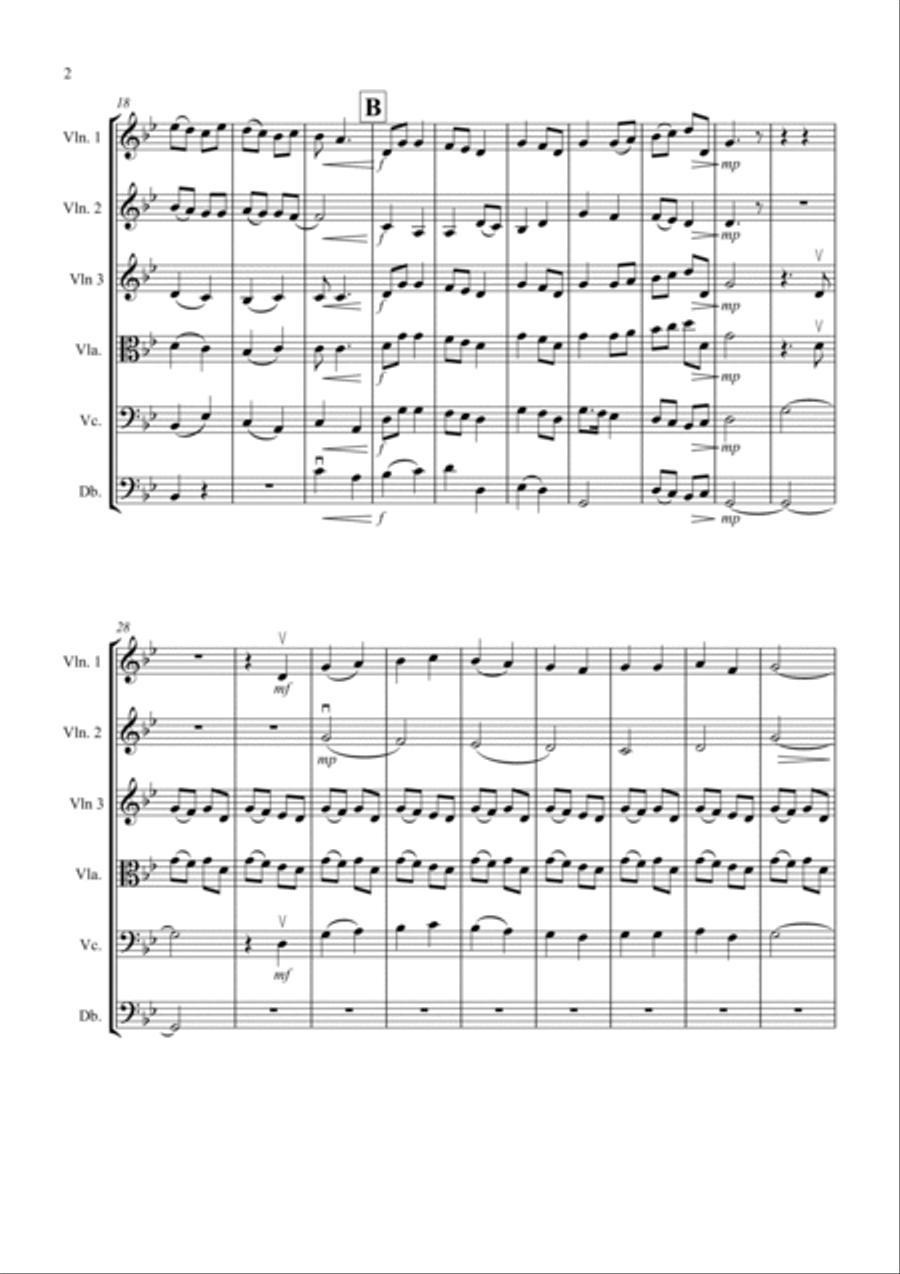 TWAS IN THE MOON OF WINTERTIME FOR STRING ORCHESTRA String Orchestra scores gallery preview page 2