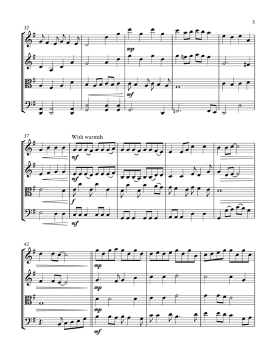 Silent Burning String Quartet scores gallery preview page 3