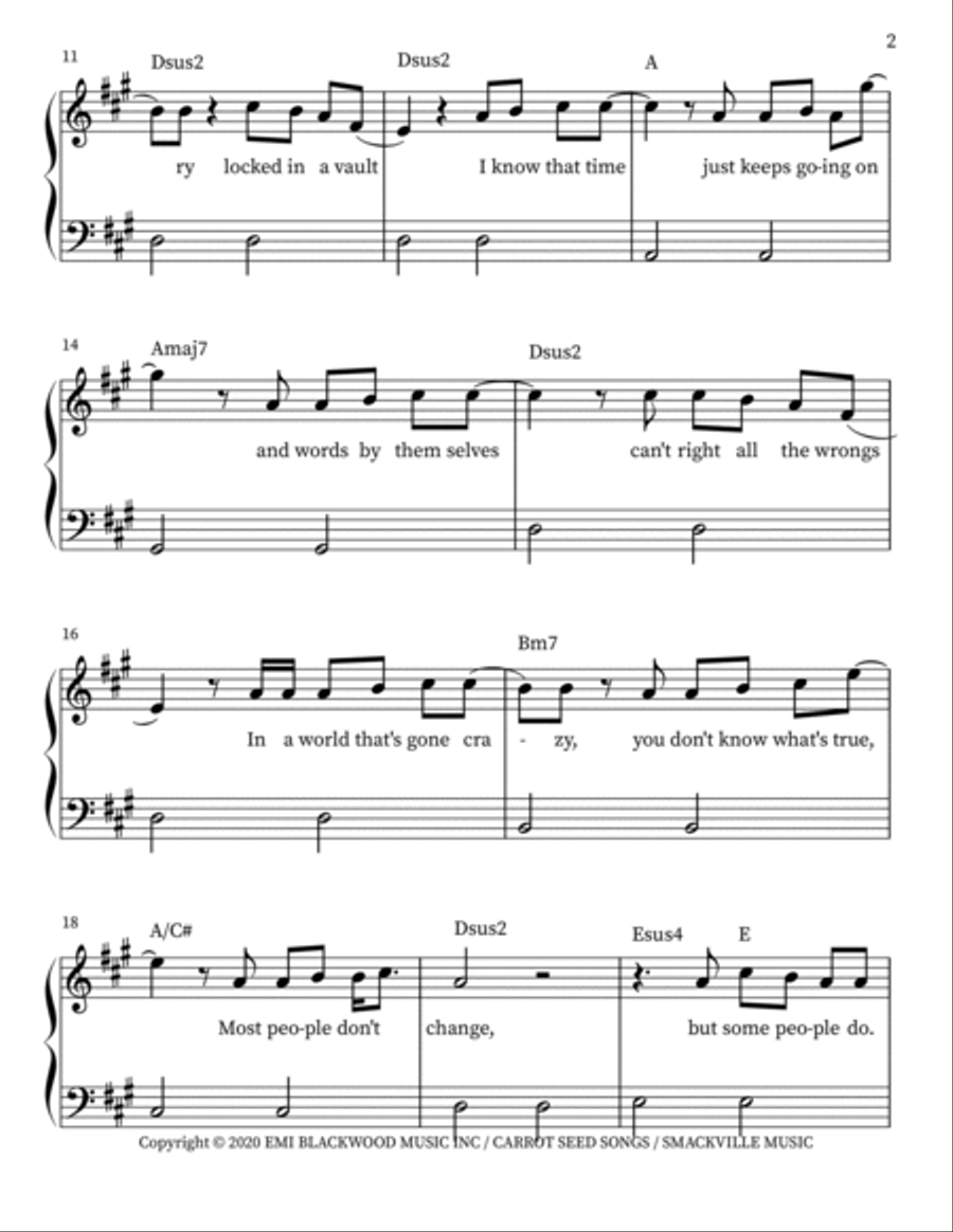 Some People Do Easy Piano scores gallery preview page 2