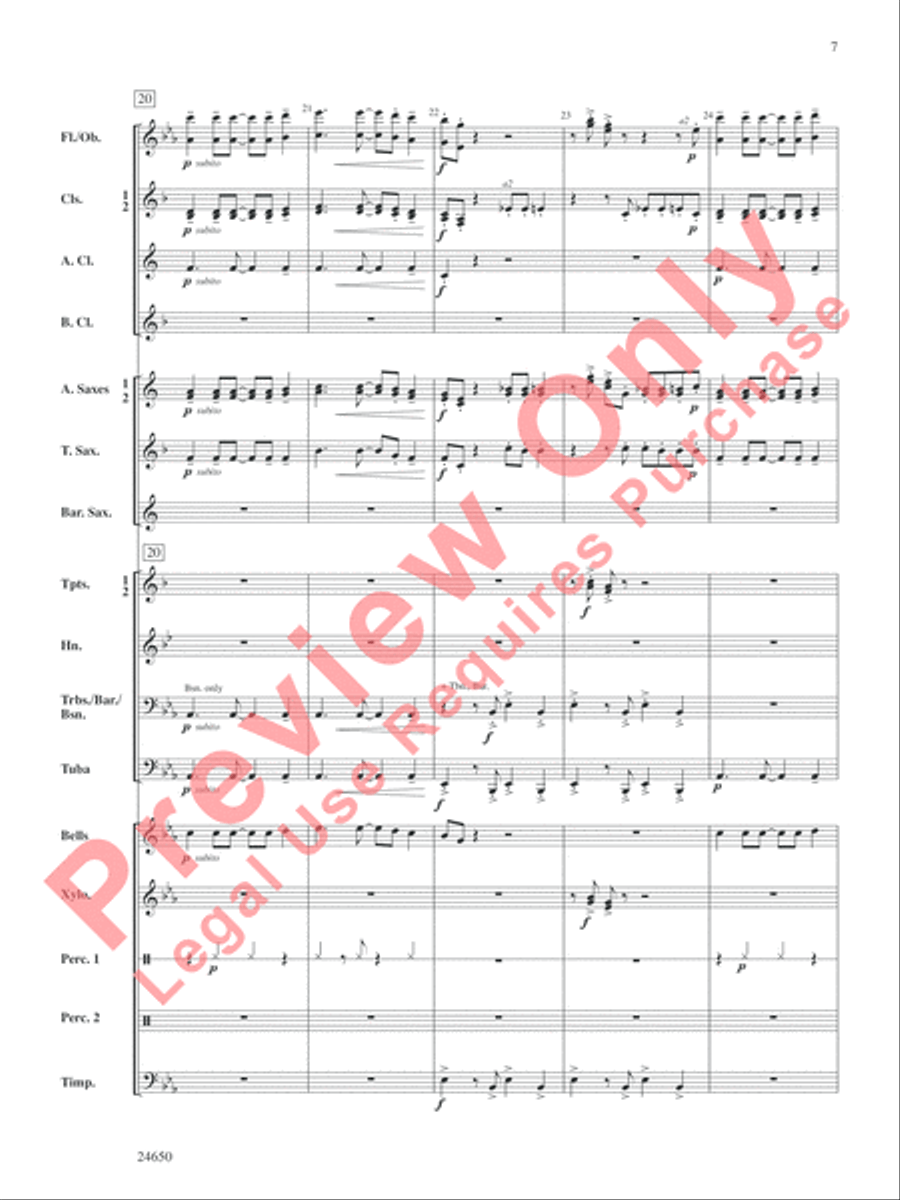 Salsa and Chips Salsa and Chips Concert Band scores gallery preview page 8