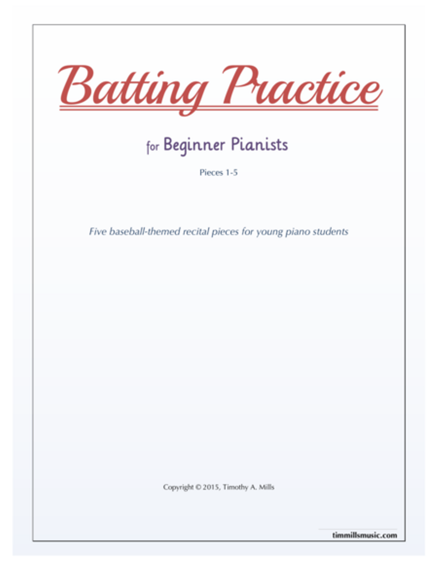 Batting Practice for Beginner Pianists Piano Method scores gallery preview page 1