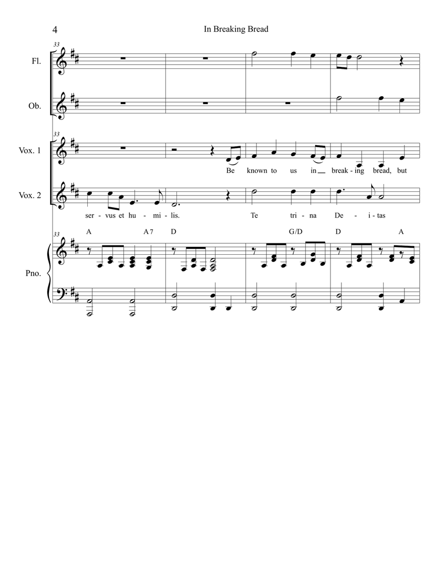 In Breaking Bread In Breaking Bread Vocal Duet scores gallery preview page 5