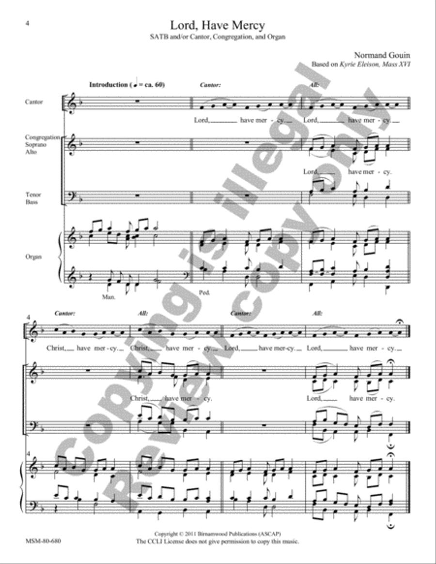 Mass of Saints Peter and Paul 4-Part scores gallery preview page 3