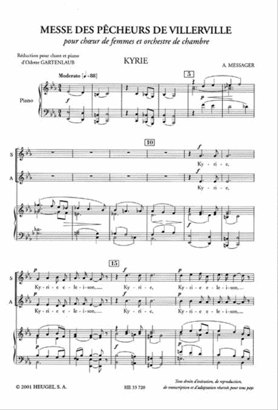Messe Des Pecheurs De Villerville Women's Choir scores gallery preview page 2