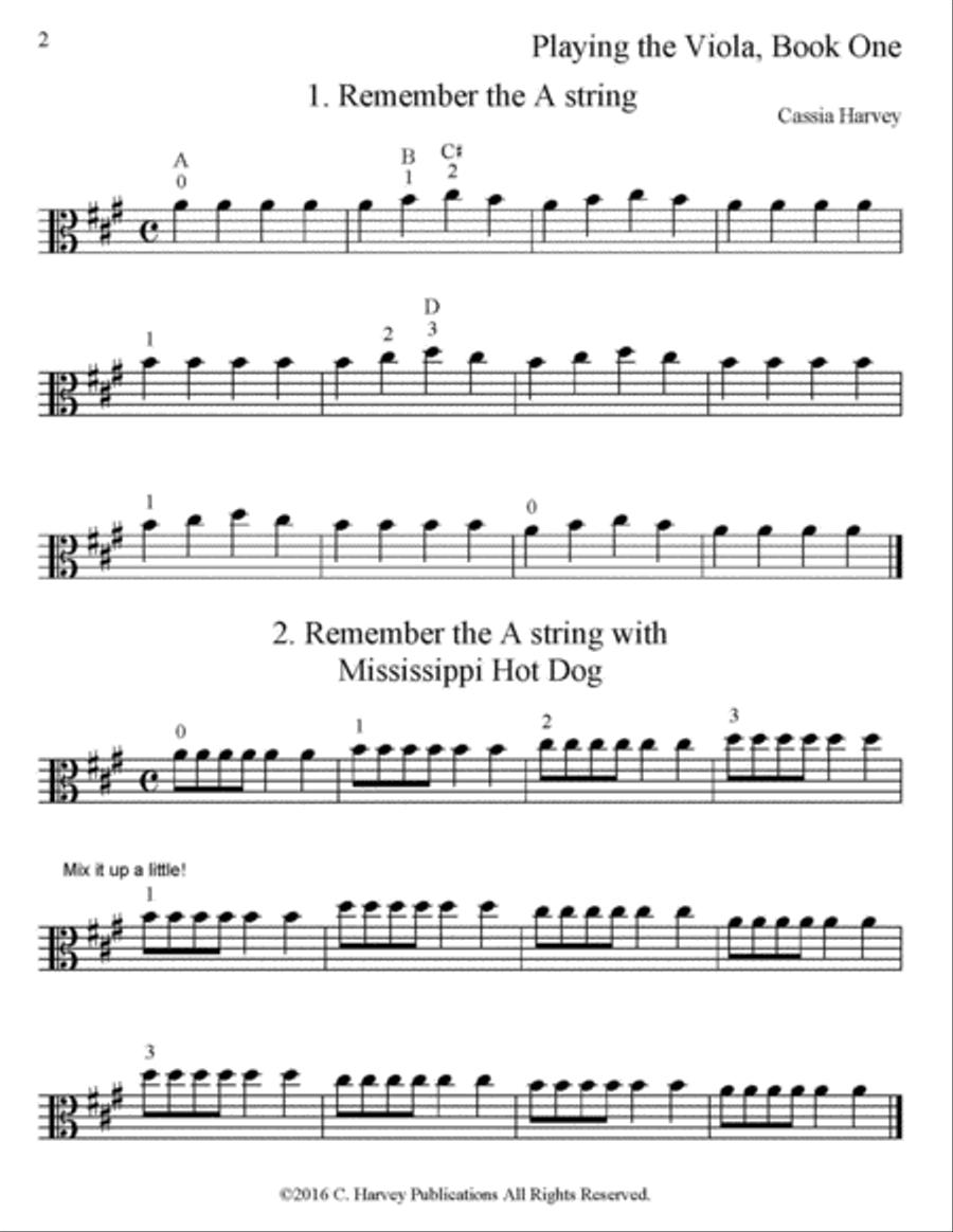 Playing the Viola, Book One Viola scores gallery preview page 2