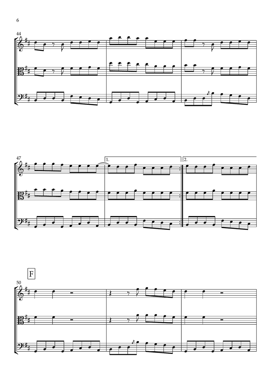 Last Night String Trio scores gallery preview page 6