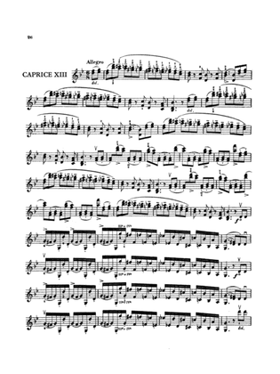 Paganini: Twenty-Four Caprices, Op. 1 No. 13