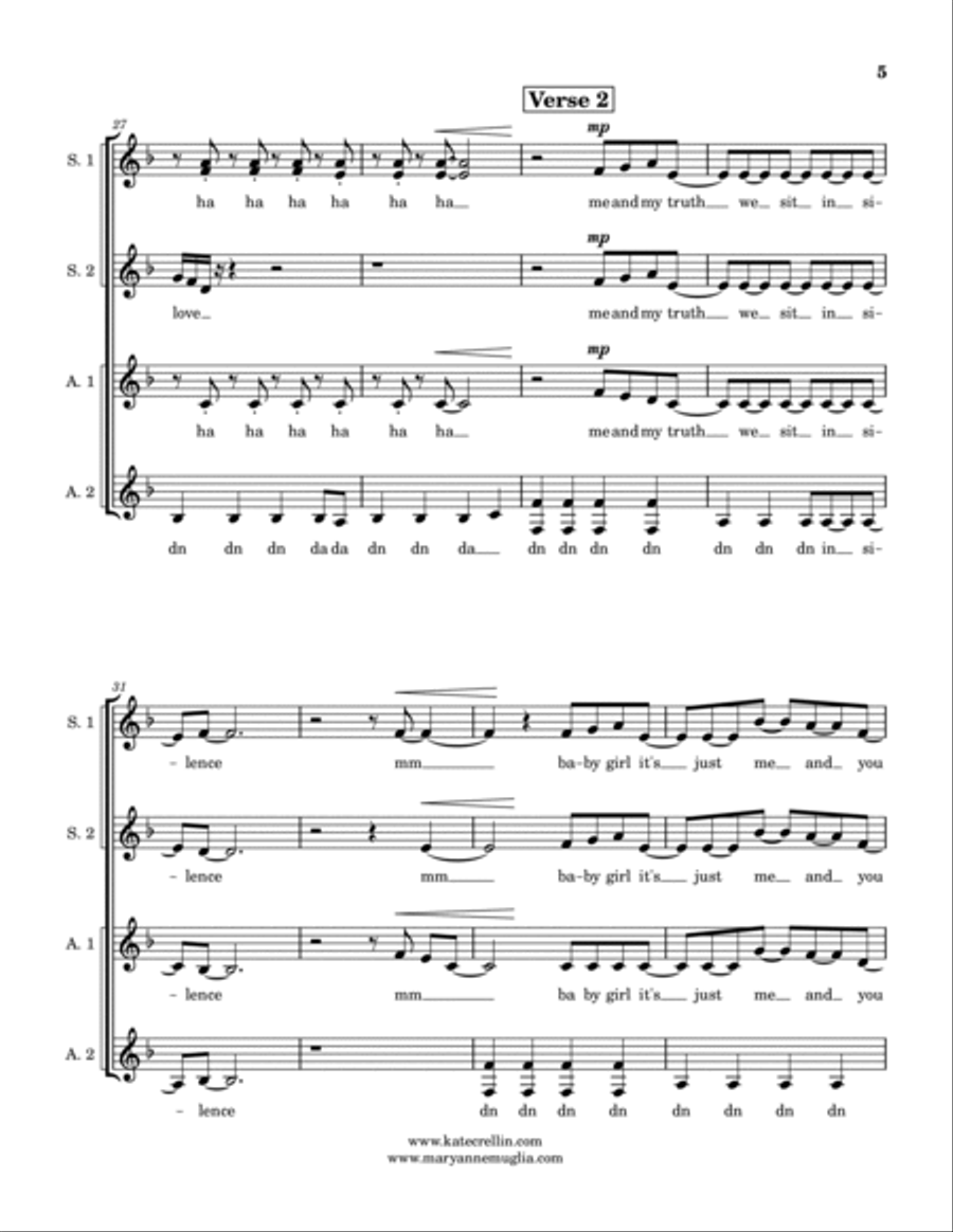 We Can't Be Friends (Wait For Your Love) SSAA scores gallery preview page 5