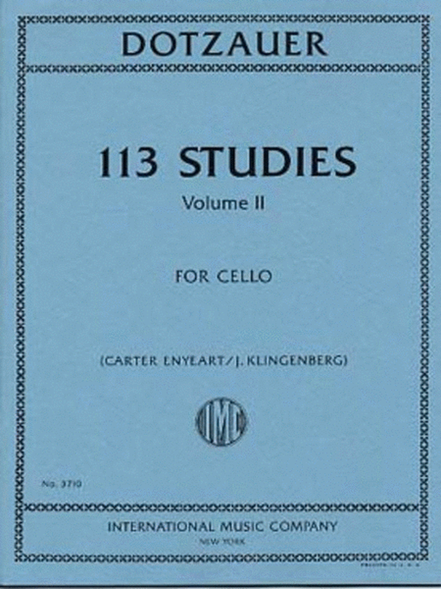 Dotzauer - 113 Studies Vol 2 Cello