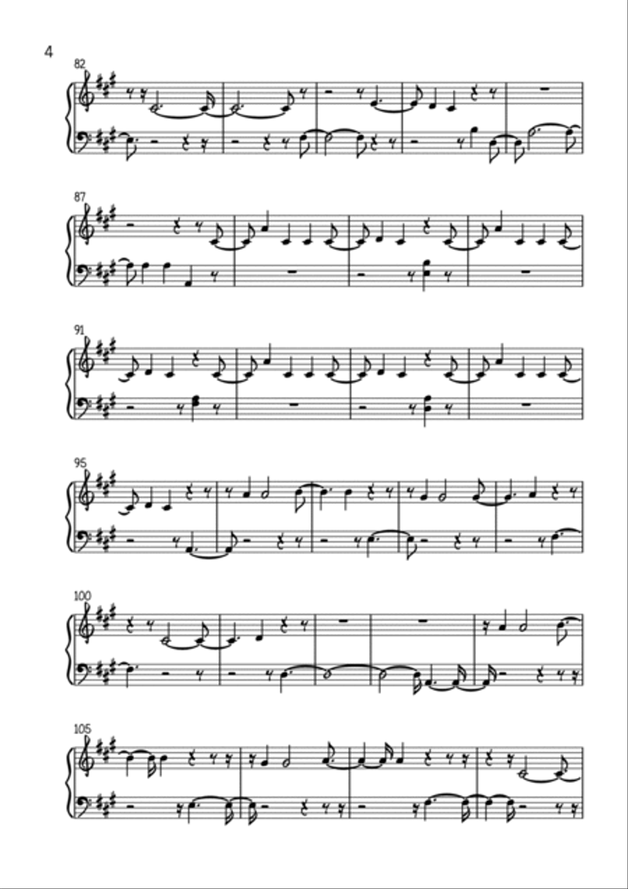 Love Like This Piano Solo scores gallery preview page 4
