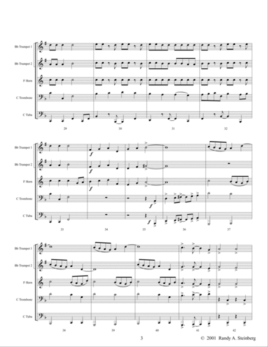 Easter Alleluia Brass Ensemble scores gallery preview page 6