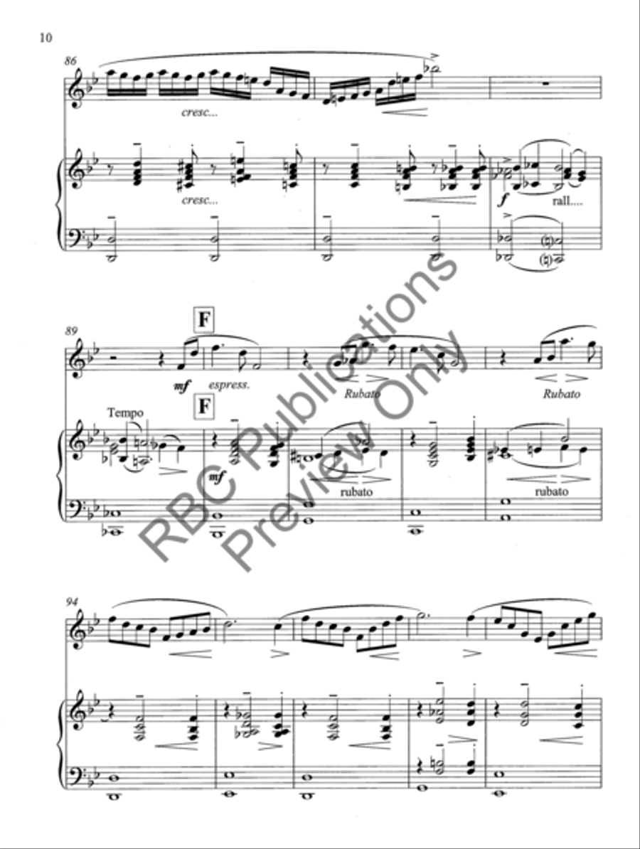 Clarinet Concerto Choir scores gallery preview page 13