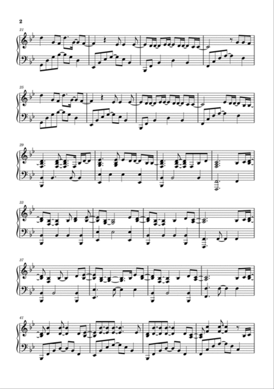 Love The Way You Lie, Pt. Iii (demo) Piano Solo scores gallery preview page 2