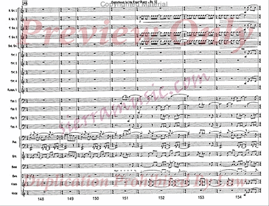 Everything In Its Right Place Jazz Ensemble scores gallery preview page 23