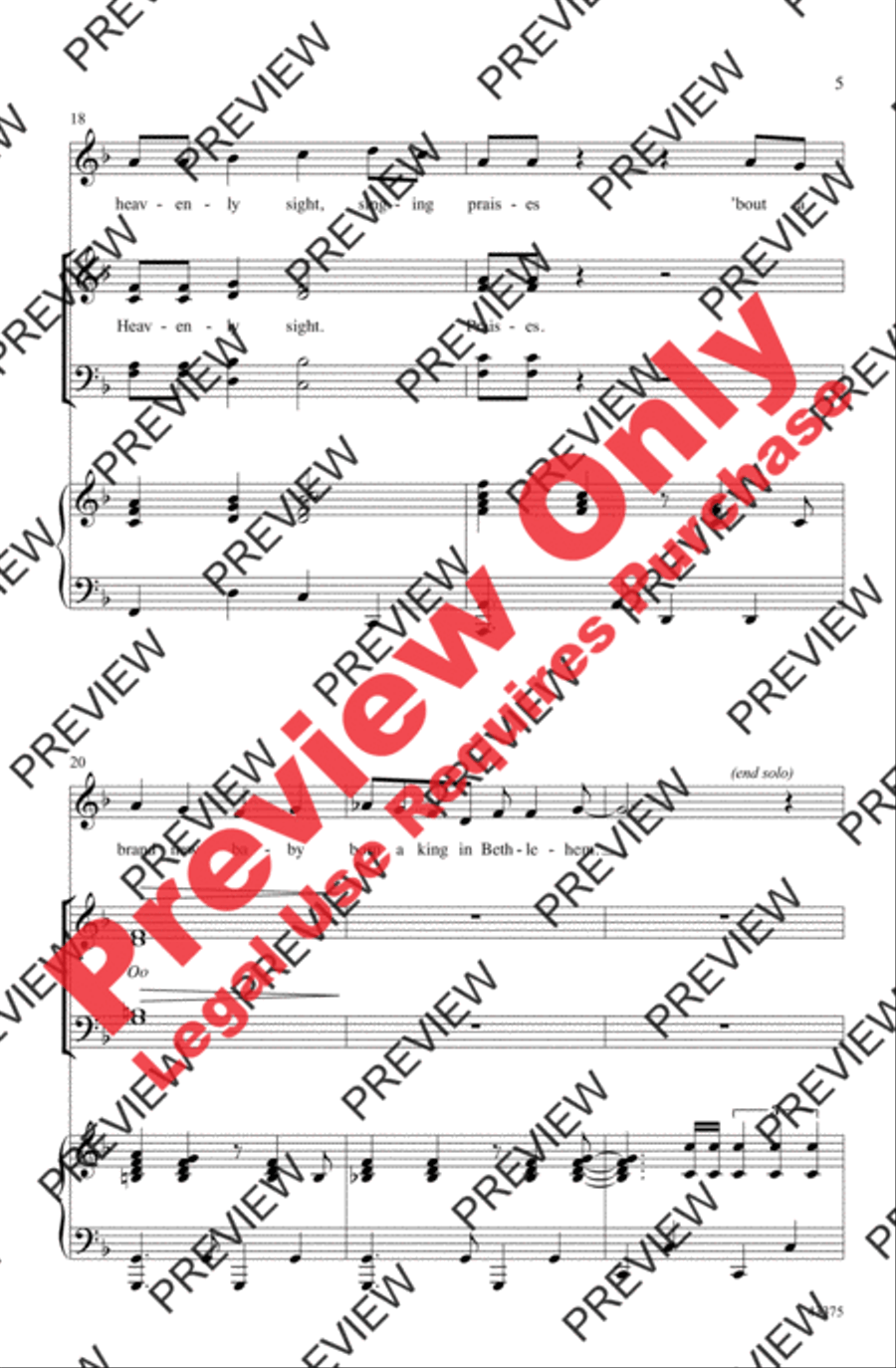 Can You Hear the Angels? Can You Hear the Angels? 4-Part scores gallery preview page 5