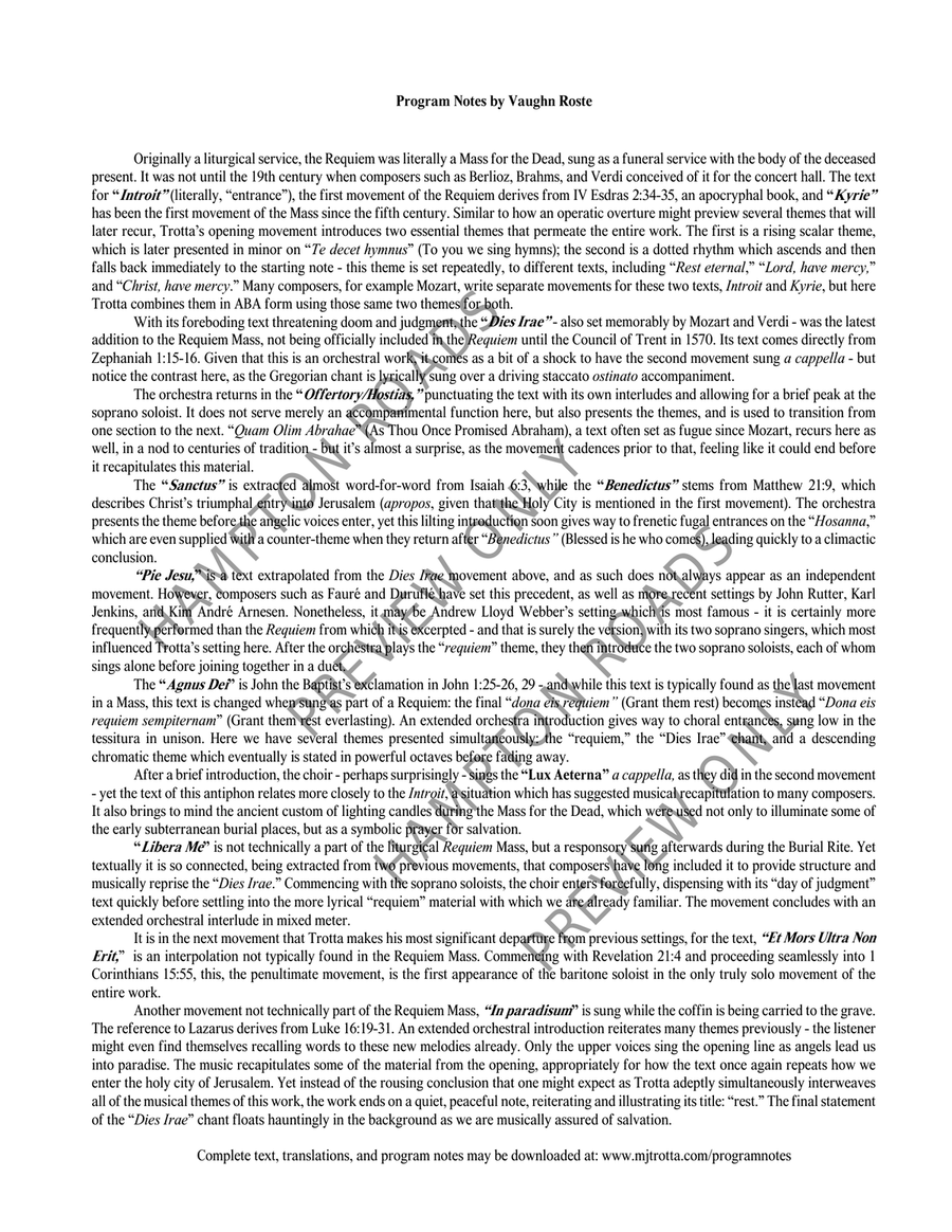 Requiem (SATB) 4-Part scores gallery preview page 8