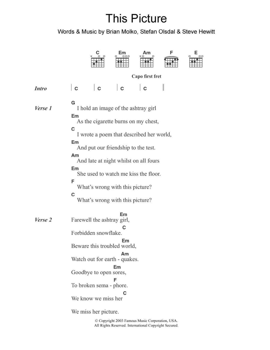 This Picture This Picture Acoustic Guitar scores gallery preview page 1