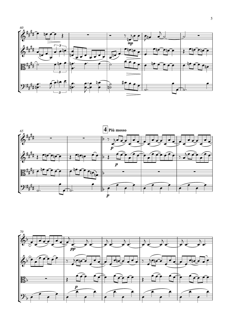 Supper's Ready String Quartet scores gallery preview page 5