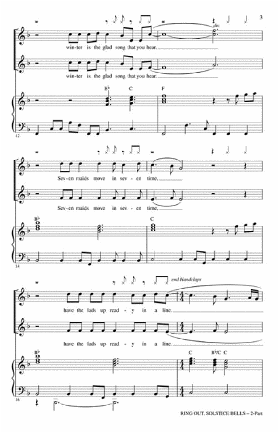 Ring Out, Solstice Bells Ring Out, Solstice Bells 2-Part scores gallery preview page 3