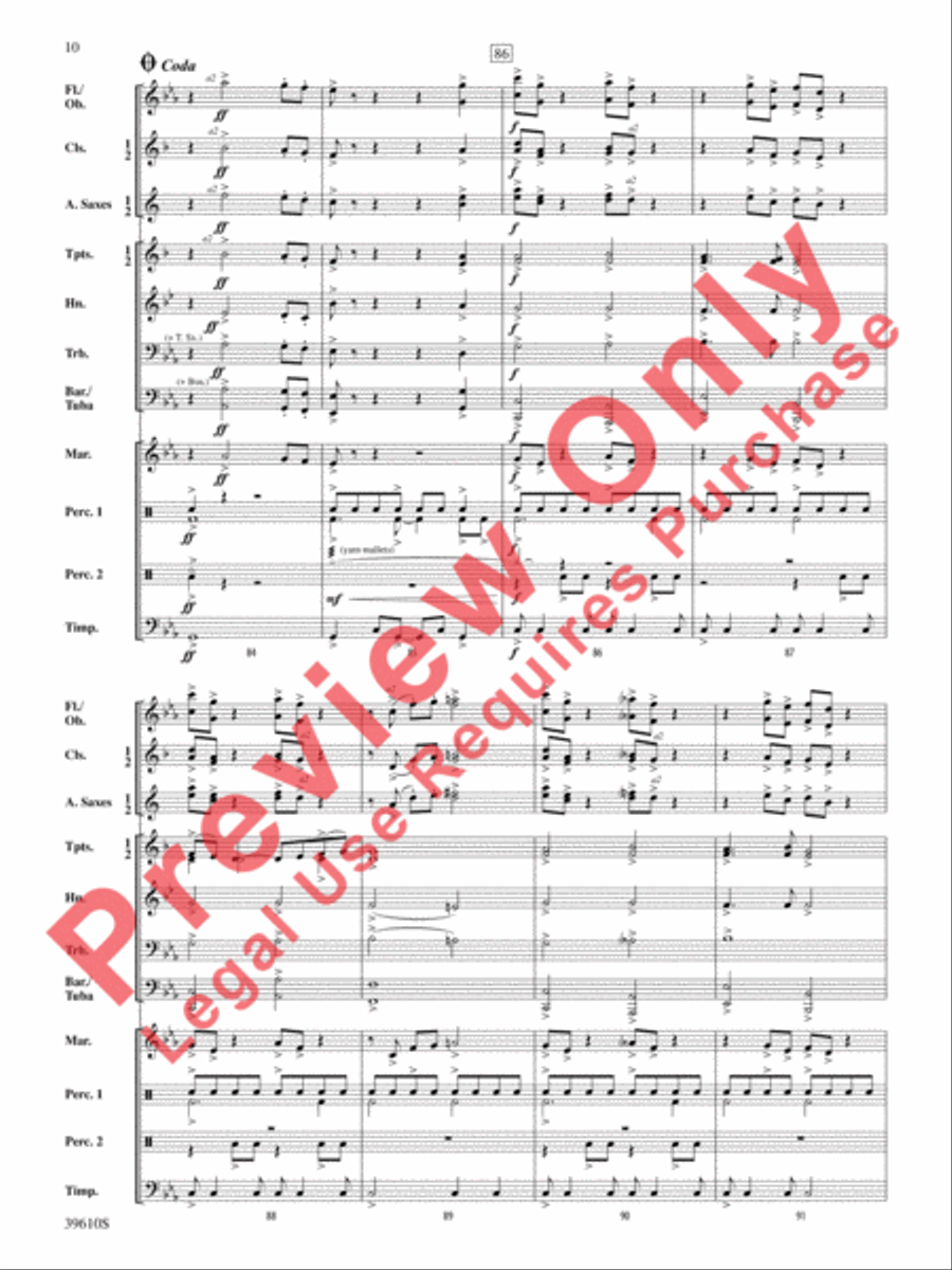 Hercules vs. the Hydra Concert Band scores gallery preview page 11
