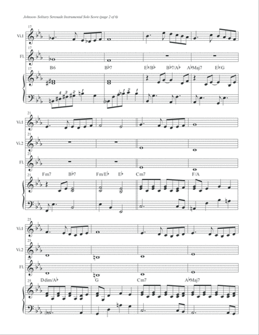 Solitary Serenade Inst. Solo Score Flute scores gallery preview page 4