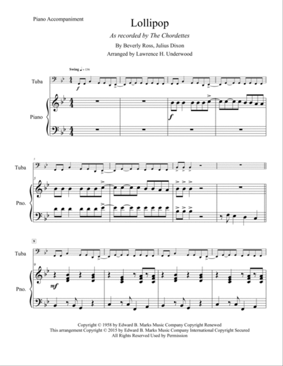 Lollipop Piano scores gallery preview page 2