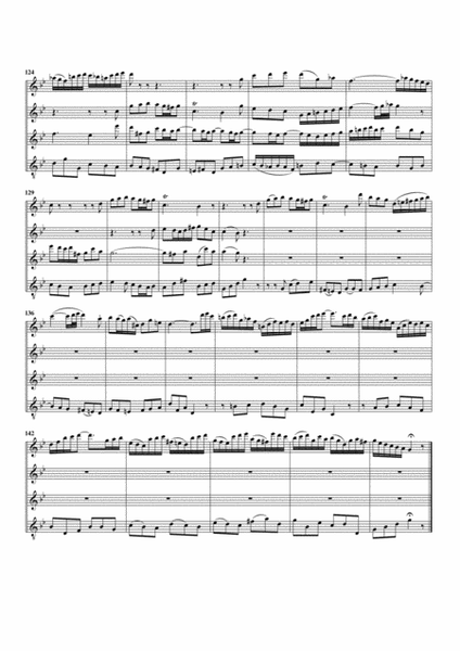 Aria: Sein' Allmacht zu ergründen from cantata BWV 128 (arrangement for 4 recorders)