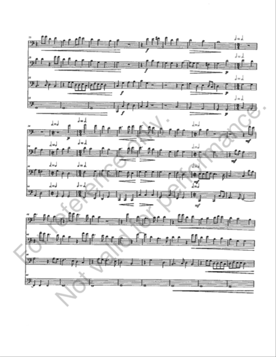 Two English Madrigals Of The Renaissance Trombone Quartet scores gallery preview page 5