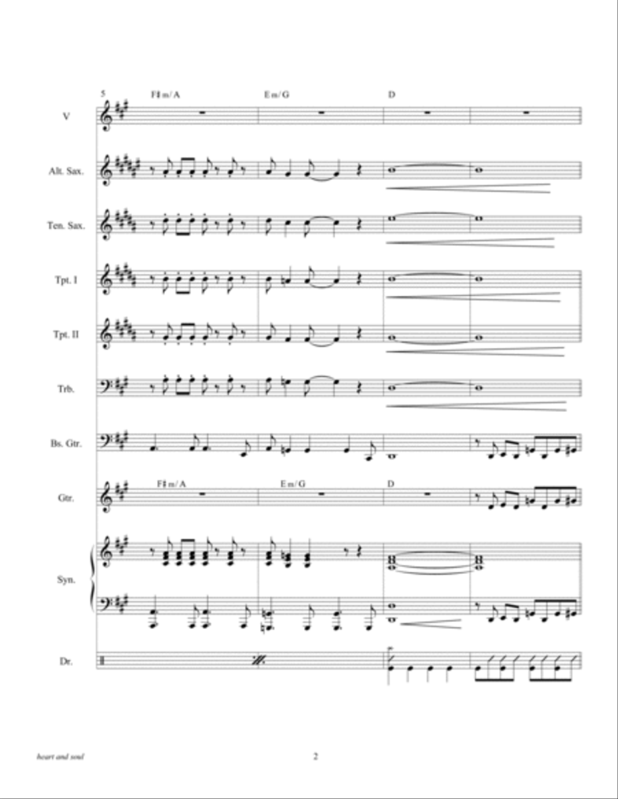 Heart And Soul Tenor Saxophone scores gallery preview page 4