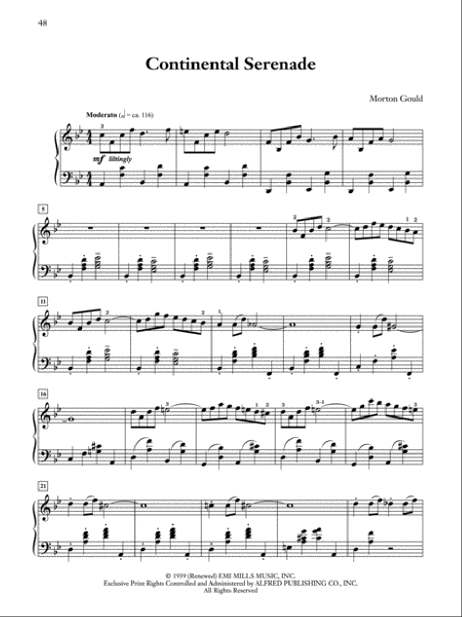 Morton Gould at the Piano Piano Solo scores gallery preview page 4