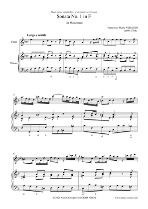 Book cover for Veracini Largo - Flute and Piano