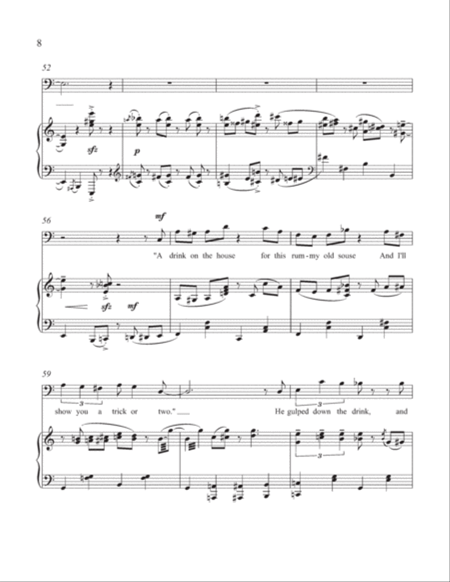 Derri-Air (on the barroom ceiling) Baritone Voice scores gallery preview page 6