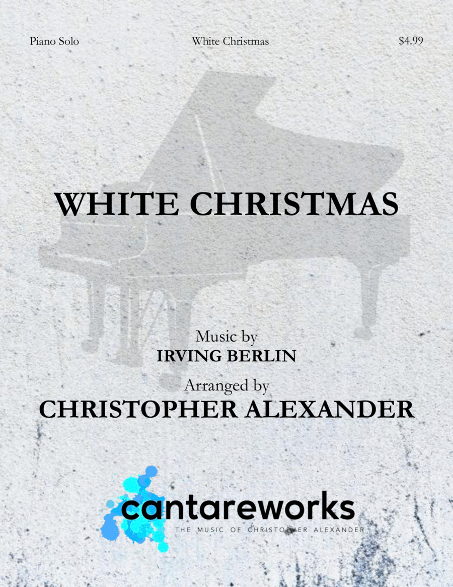 White Christmas Piano Solo scores gallery preview page 1