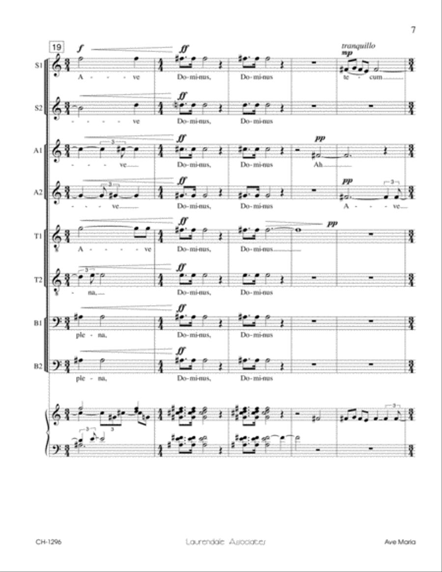 Ave Maria Ave Maria Divisi scores gallery preview page 6