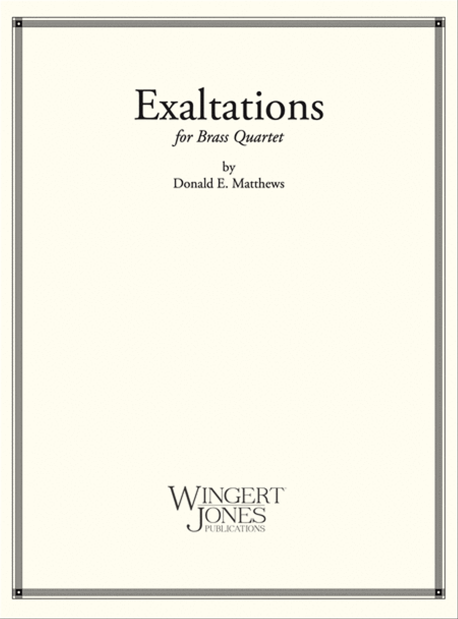 Exaltations Trombone scores gallery preview page 1