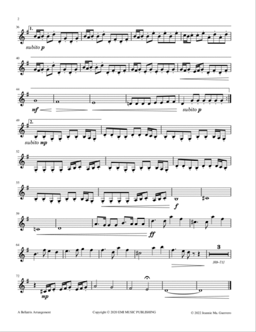 One Of Us String Quartet scores gallery preview page 6