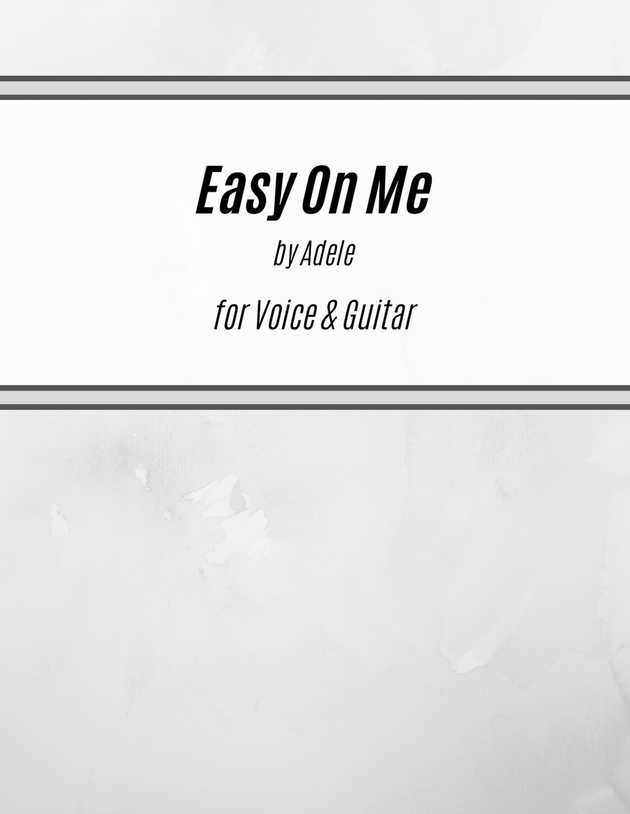 Easy On Me Acoustic Guitar scores gallery preview page 1