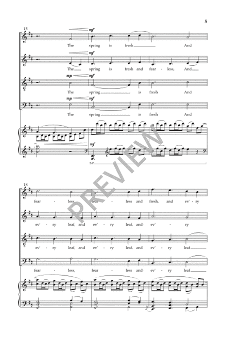 Fresh and Fearless 4-Part scores gallery preview page 6