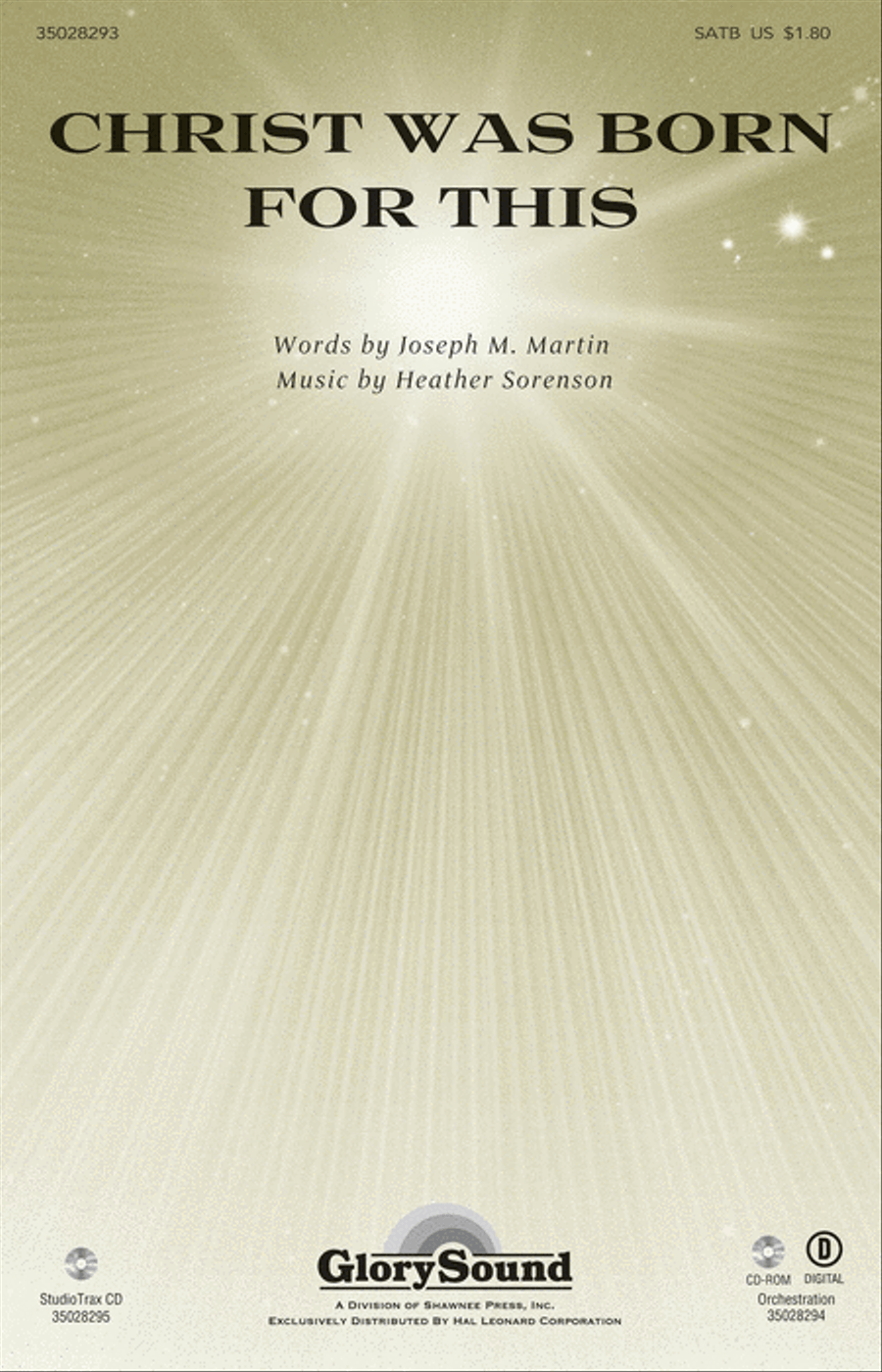 Christ Was Born for This Christ Was Born for This 4-Part scores gallery preview page 1