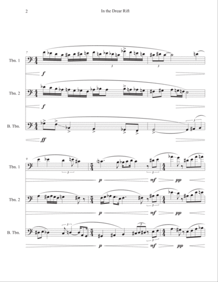 In the Drear Rift Brass Ensemble scores gallery preview page 3